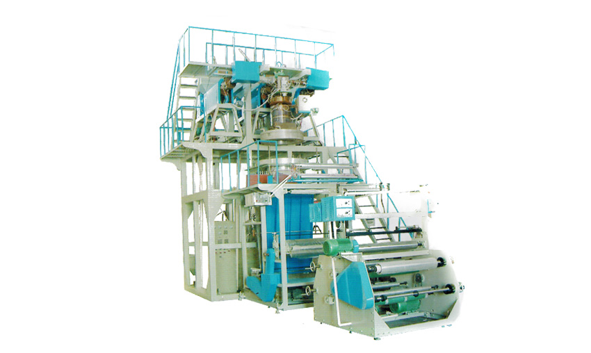 SJ-45x3、50x3型三層聚丙烯（PP）、低密度聚乙烯（LDPE）、線形低密度聚乙烯（LLDPE）吹膜機(jī)組